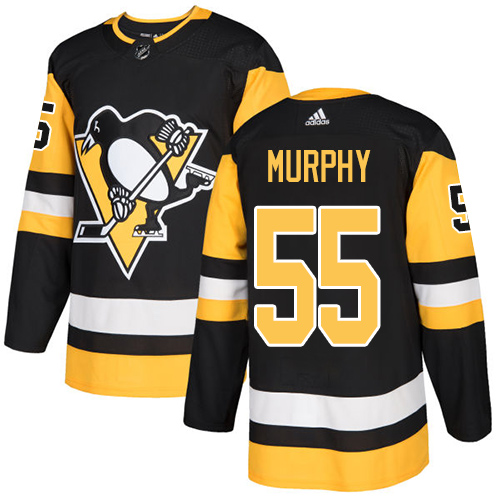 Adidas Men Pittsburgh Penguins #55 Larry Murphy Black Home Authentic Stitched NHL Jersey->pittsburgh penguins->NHL Jersey